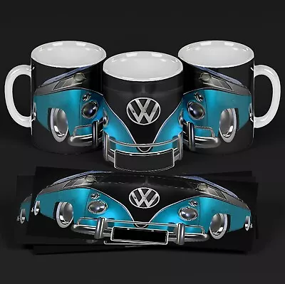 These Are 15 Oz VW Bus Themed Mugs W/ Personalization Add You Name / Message  • $14.95