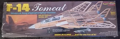 Guillows F-14 Tomcat Balsa Kit Perfect For An Rc Upgrade. • £27