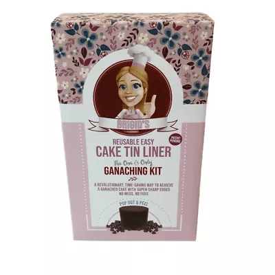 Ganache Cake Tin 7  Round Liners Ganaching Kit Reusable Non Stick • £32.82