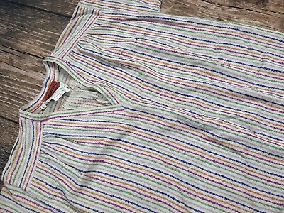 Vtg MISSONI Knitted Kaftan Style Modest Dress Sz S Striped Wool Blend Saks Fifth • $418.50