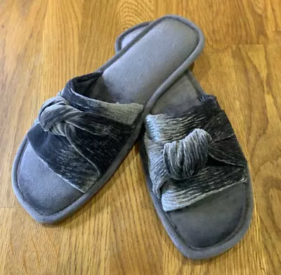 NEXT  New Women's Velvet Slider Slipper Medium 5/6 BNWT Grey • £7.95