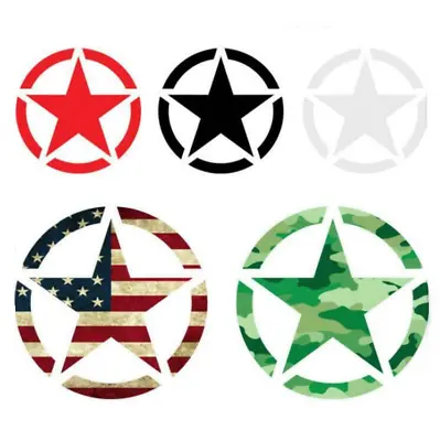 $4.59 • Buy Graphics Star Car Sticker For Jeep Renegade Compass Bonnet Side Decal 1 PIECE