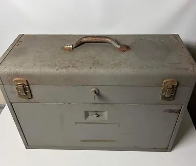 Vintage Kennedy Kits Tool Box Machinist Chest Felt Lining 7 Drawer Model #520 • $130