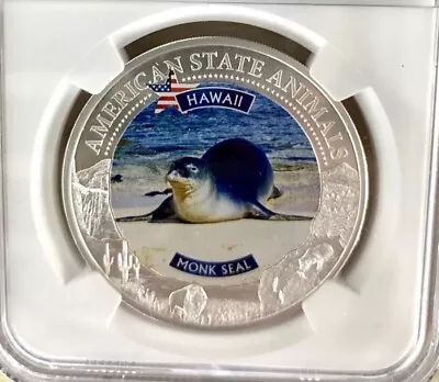 2021 Cook ID. S$5 Hawaii Monk Seal NGC MS70 Seven K. (063PID) • $104.95