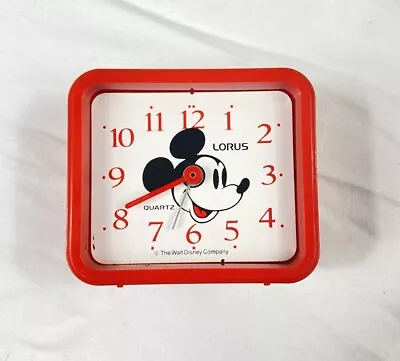 Mickey Mouse Vintage Lorus Quartz Alarm Clock - The Walt Disney Company - Desc • $14.99