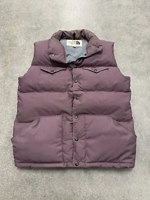 The North Face Brown Label Down Vest Men M Vintage Goose Purple Made In USA 60s • $299.99