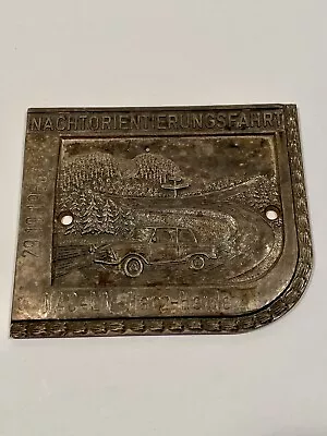 Vintage 60’s GERMAN CAR AUTO CLUB GRILLE BADGE Porsche Mercedes Volkswagen BMW • $145