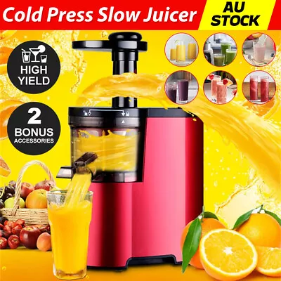 Slow Cold Press Juicer Fruit Vegetable Processor Extractor Lemon Juice Blender • $74.95