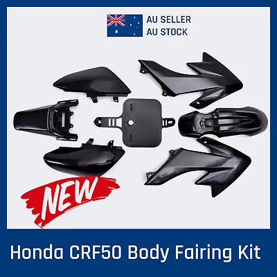 CRF50 Plastics Body Fairing Kit For Honda Atomik Thumpstar Dirt Pit Bike Black • $26.99