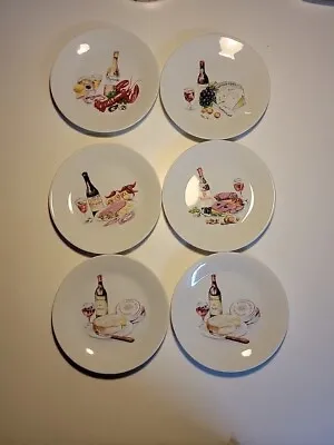 Vintage Philippe Deshoulieres Limoges France Fish Appetizer Plates Set With Box • $26.87