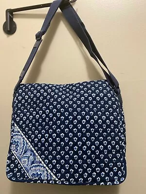 Vera Bradley Nantucket Navy Pattern Messenger Bag • $26.98