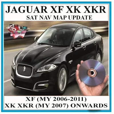 Map Jaguar XF XK XKR Sat Nav DISC DVD UK & Europe LATEST DISC UPDATE • £15.50
