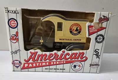 ERTL MLB AMERICAN PASTIME Montreal Expos DIE CAST METAL BANK • $15