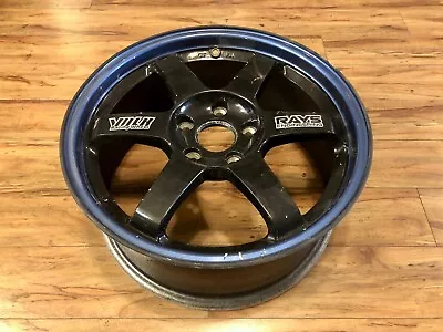 $450 • Buy RAYS 17x7.5” VOLK RACING TE37 5x114.3 +43 Forged Black 17” 7.5 5H JDM Authentic