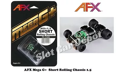 AFX 1 Brand New Mega G+ SHORT Rolling Chassis 1.5 Fits Racemasters & Tomy 21029 • $26.95