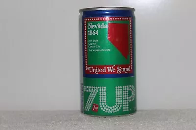 7-up Soda Bi-cenntenial States Can 1976 - Nevada - Uncle Sam Puzzle Piece - • $6.73