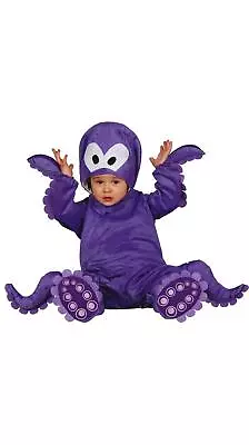 Baby Purple Octopus Sea Life Cute Fancy Dress Costume 12-24 Months • £13.79