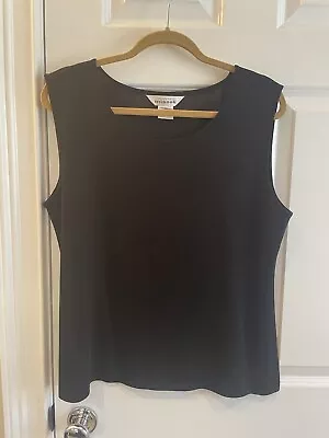 Exclusively MISOOK Sleeveless Sweater Knit Tank Top Shell Black Size XL • $21.90