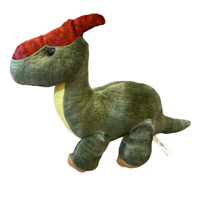 Hug Fun Parsaurus Dinosaur Stuffed Animal Toy Green Yellow 17  Plush Huggable • $10.98