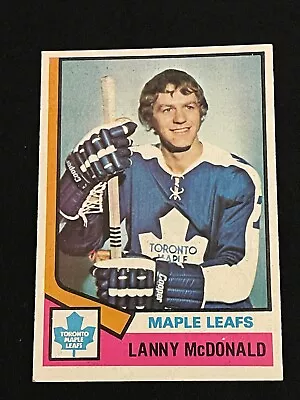 1974-75 Topps Hockey Card # 168 Lanny McDonald RC HOF Toronto Maple Leafs • $12