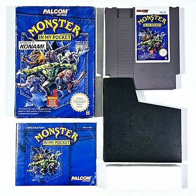 Konami Nintendo Nes Game Monster IN My Pocket Pal-B Cib Genuine Collectors Item • $379.50