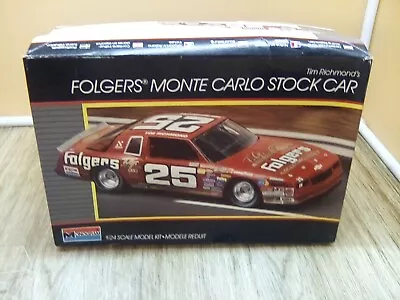 Monogram 2734 #25 Tim Richmond Monte Carlo Folgers Nascar Kit • $7.99