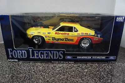 1/18 Scale 1970 Ford Mustang Don Nicholson Ford Legends Commemorative Series #2 • $149