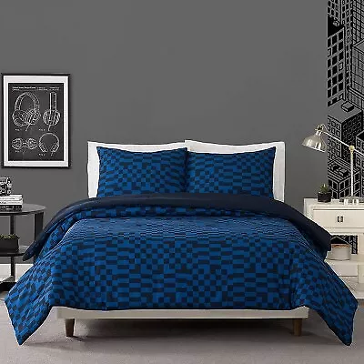 Full/Queen Teen Comforter Set Tonal Blue - Makers Collective • $22.99