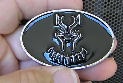 BLACK PANTHER CAR BADGE - UK Suits 63mm CHRYSLER REAR Replacement Emblem 300C • £23.94