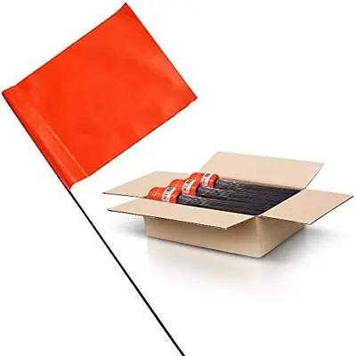 Orange Marking Flags 1000 Pack - 4x5-Inch Marker  Assorted Sizes  Colors  • $92.08
