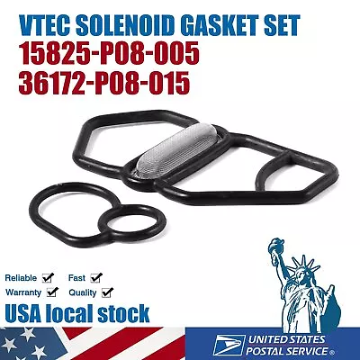 For HONDA VTEC SOLENOID GASKET UPPER+LOWER B-SERIES B16A B16B B18C EG EK DC2 US • $10.08