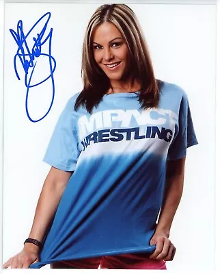 TNA Wrestling Velvet Sky Autographed 8x10 Color Photo MGM Collectibles COA • $24.30