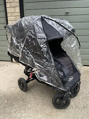 £150 • Buy Baby Jogger City Mini Gt Double Buggy Cosy Toes And Waterproof Cover