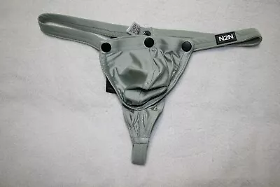 N2n Bodywear B79 Silver  Titan Thong*built-in Enhanced 3 Snap Pouch*extra Large • $59