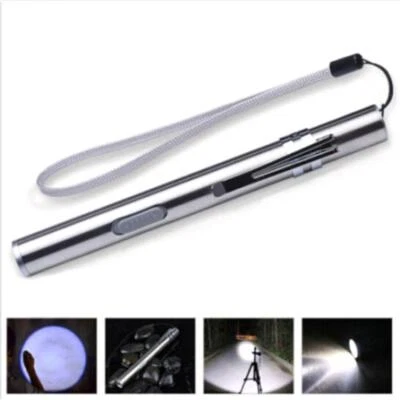 £6.73 • Buy Micro Usb Rechargeable Tactical Flashlight Small Led Torch Light Mini Pen LA