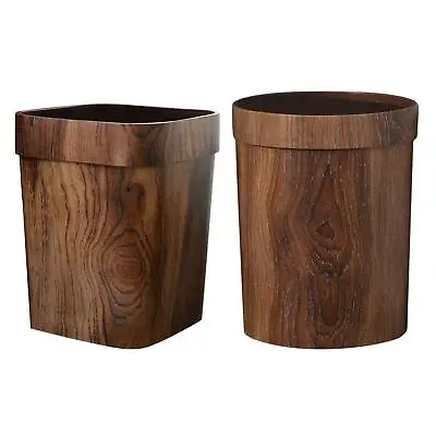 Retro Trash Can Waste Basket Bedroom Office Kitchen Garbage Bin • $45.56