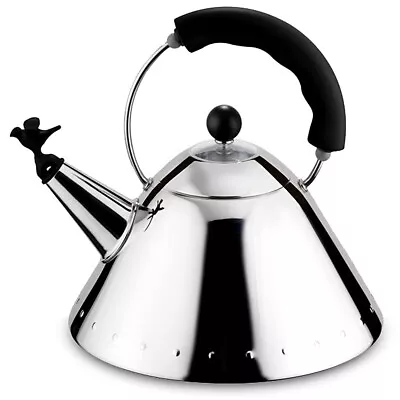 NEW Alessi Michael Graves Kettle With Bird Whistle Black • $266