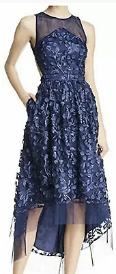 Aidan By Aidan Mattox Embellished 3D Floral High/Low Special Occasion Dress 12 • $59