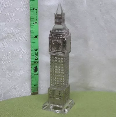 BIG BEN Chipped Crystal Statue Gold Silver-plated Westminster Clock Model W/ Box • $25