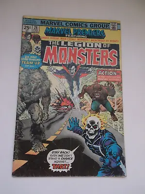 Marvel Premiere #28 1st Legion Of Monsters Hit Movies/tv Shows Key 1976 Gd+ • $79.99