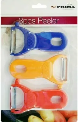 3pc Kitchen Vegetable Peeler Potato Fruit Carrots Cutter Peeling Tool PRIMA • £1