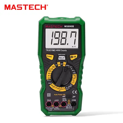 MASTECH MS890B Digital Multimeter Voltmeter Ammeter AC DC Volt Ohmmeter Tester✦ • $28.90