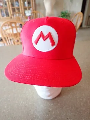 Bioworld Official Super Mario Brother  Mario  Snapback Hat Red / White OS NWOT • $18.99