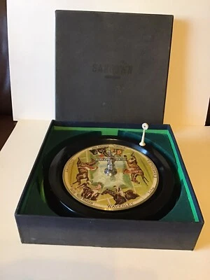 £75 • Buy Antique Sandown Horse Racing Wheel Metal And Wood Roulette Type Game Gambling