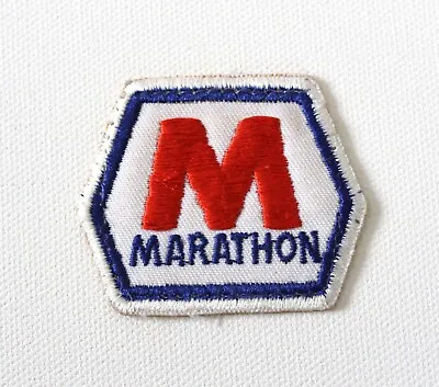 1966 Marathon Oil Gas Vintage Original Embroidered Patch Nos • $5