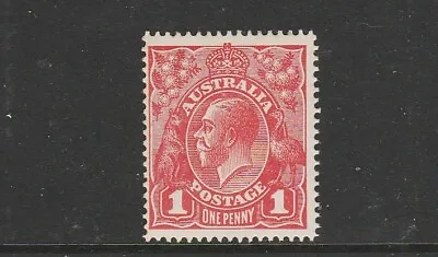 KGV SINGLE WATERMARK 1d RED  COMP PERFORATIONS   MINT UNHINGED  SG 21C SUPERB • $19.99