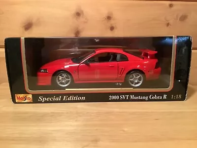 New 1:18 2000 SVT Mustang Cobra R. Maisto Special Edition # 31872. Red • $75