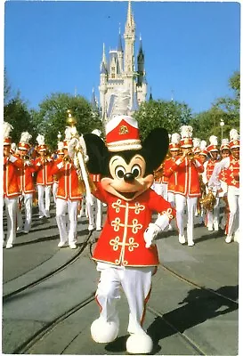 Walt Disney World Strike Up The Band Drum Major Mickey Mouse Leads Postcard  • $3.75