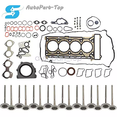 Intake & Exhaust Valves + Engine Gasket Kit For 1.8L Mercedes E250 C250 C200 US • $127.98