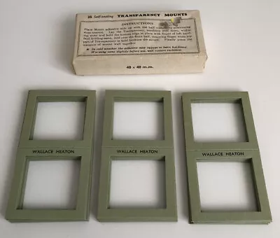 Wallace Heaton Slide Mounts 25pcs 40mm X 40mm 127 Archive Restoration Museum Use • £25